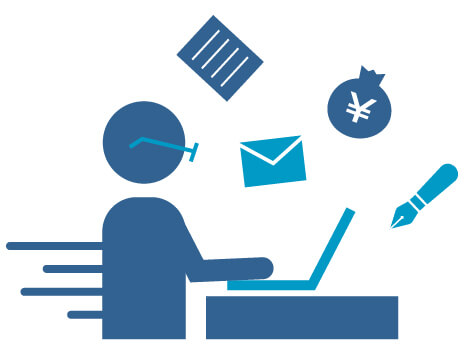 フットワーク良く対応します